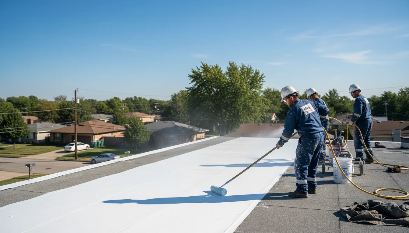 Commercial roof coating in Oakland, MD near me